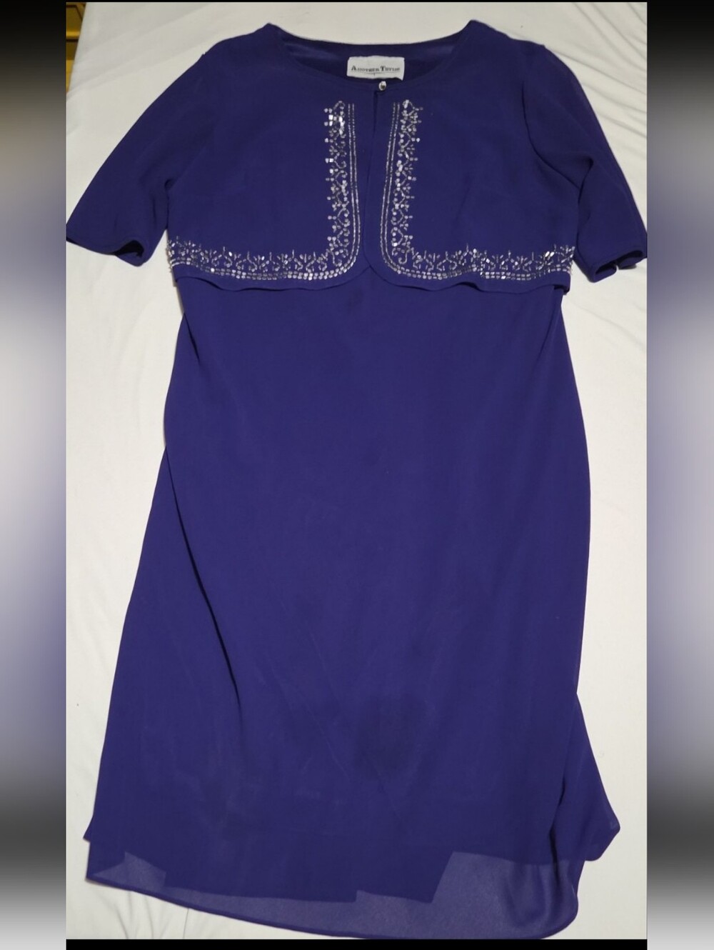Another thyme women's size 14 royal blue midi dress #16